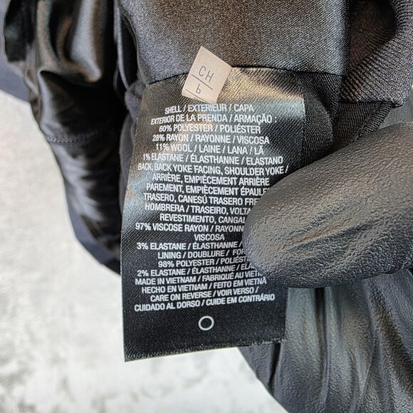 T Tahari Dress Womens Small Gray Black Zip Front Shift Mixed Media F1RM1604 - Picture 8 of 11